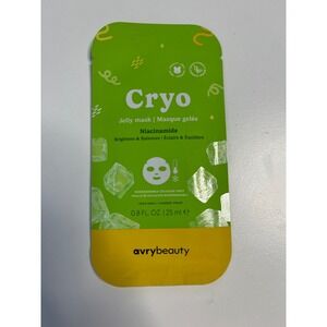 Avry Cryo Jelly Mask Niacinamide Brightens Balances 1 Face Mask 0.8 FL OZ 25 ML